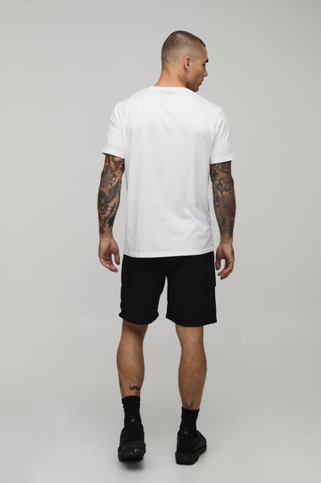 Relaxed Fit Elasticated Nylon Cargo Shorts - Image 2