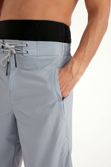 Marina Grey Modest Badshorts för män - Image 4