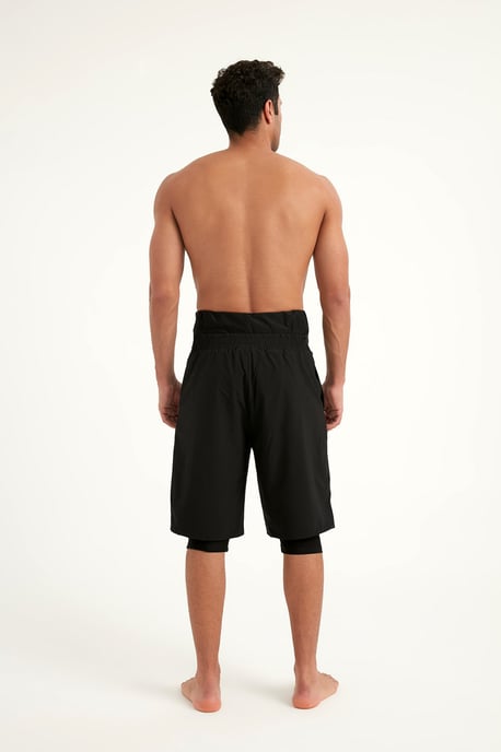Marina Black Modest Badshorts för män - Image 6