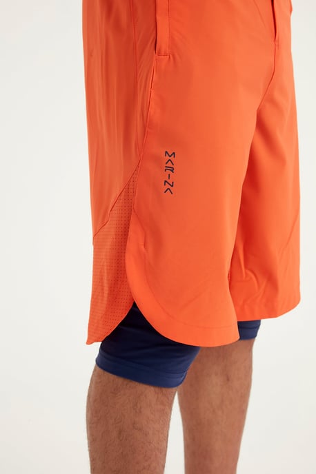 Marina Orange Modest badshorts för män - Image 5