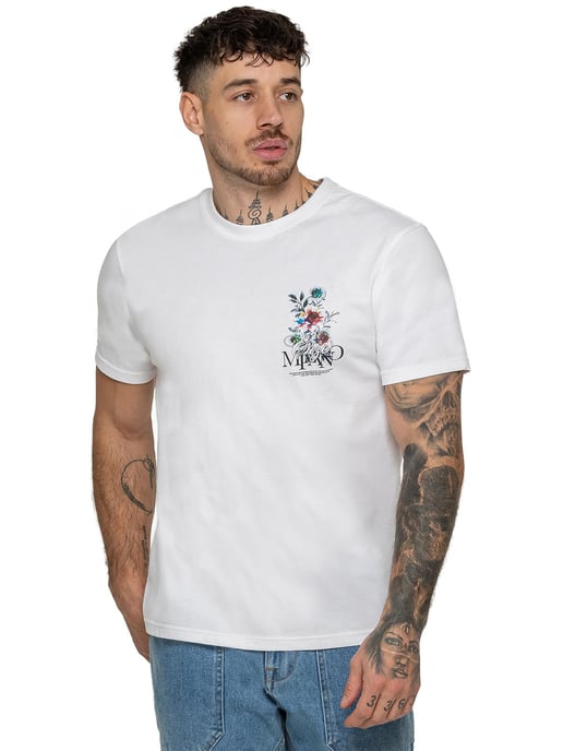 Enzo Milano | Mens Floral Graphic Print T-Shirt - Image 1