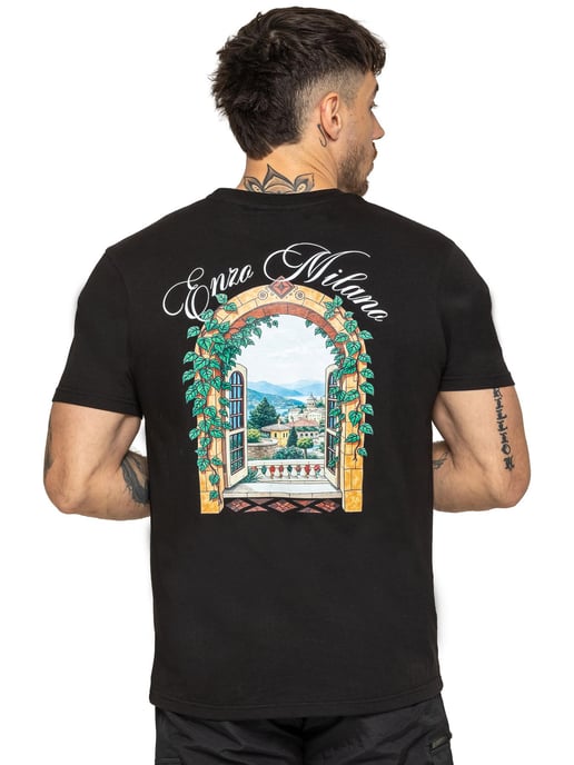 Enzo Milano | Mens Casa Graphic Print T-Shirt - Image 2