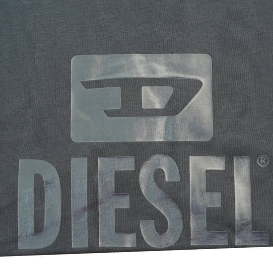 Diesel monotoon logo marineblauw T-shirt - Image 3