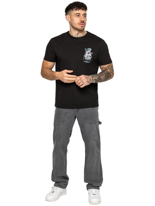 Enzo Milano | Mens Floral Graphic Print T-Shirt - Image 6