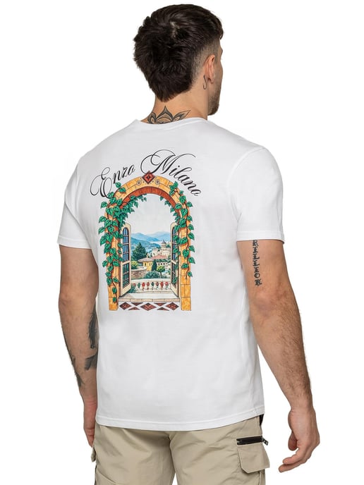 Enzo Milano | Mens Casa Graphic Print T-Shirt - Image 2