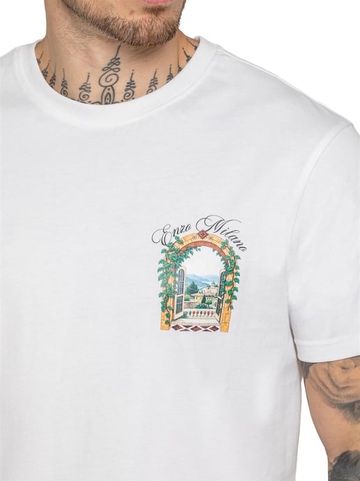 Enzo Milano | Mens Casa Graphic Print T-Shirt - Image 3