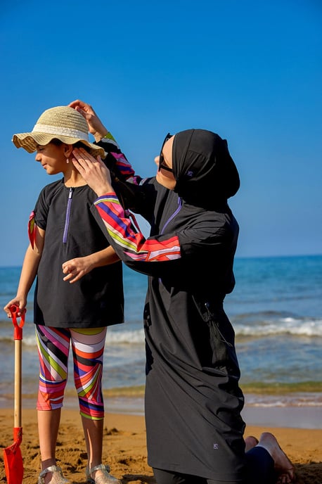 Marina Upf50+ Protective Girls Modest Colorful Baddräkt - Image 2