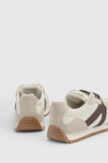 Daisy Faux Suede Lace Up Trainers - Image 3