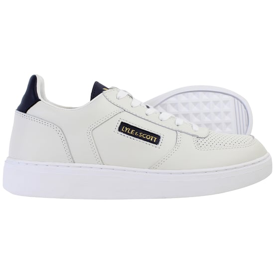 Lyle & Scott McMahon Mens Off White Trainers - Image 4