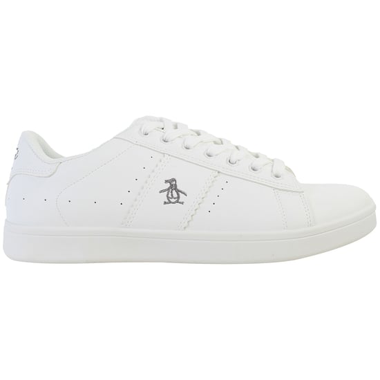 Penguin Steadman Mens White Trainers - Image 1