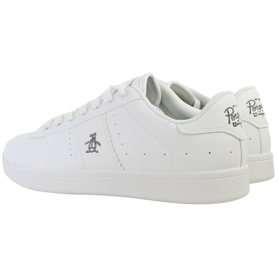 Penguin Steadman Mens White Trainers - Image 3
