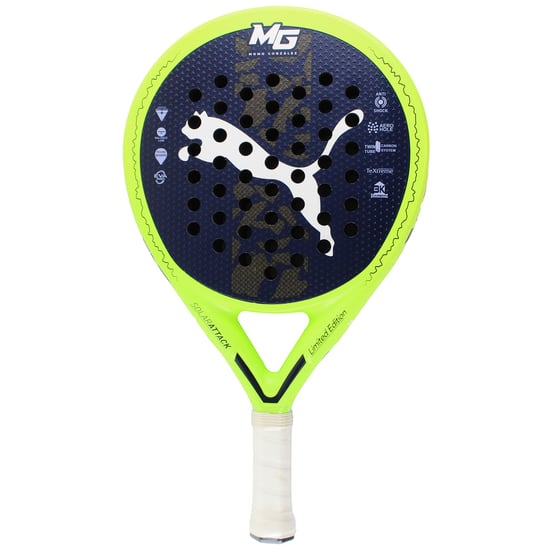 Puma Momo González Solar Attack Green/Navy Padel Racket - Image 1