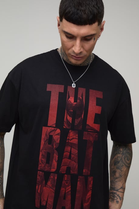 Tall The Batman Oversized License Print T-shirt - Image 3