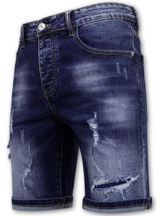 Enos Korte broek stretch denim short - Image 2