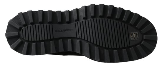 Dolce & Gabbana Black Leather Slip on Stretch Boots - Image 3