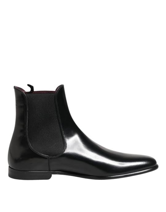 Dolce & Gabbana Zwarte Chelsea Instaplaarzen Middenhoog - Image 1