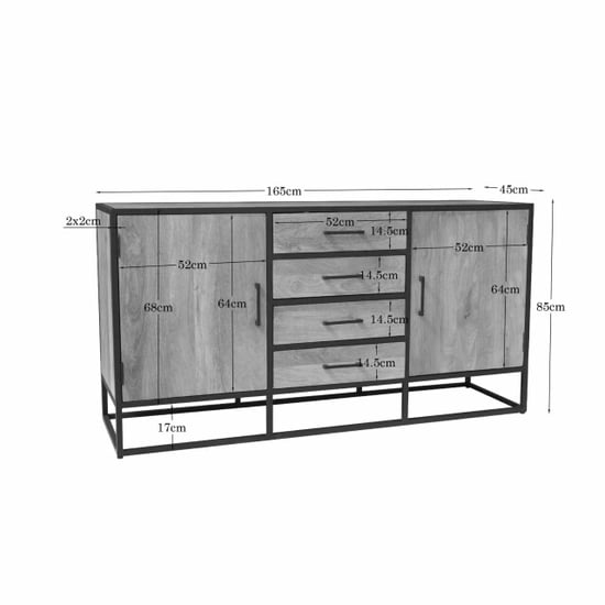 Starfurn dressoir dakota - 45x165x85 cm - Image 3