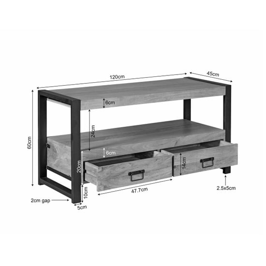 Starfurn tv meubel britt - 45x120x60 cm - Image 2