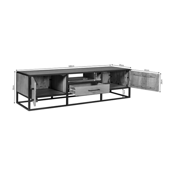 Starfurn tv meubel dakota - 45x180x50 cm - Image 2