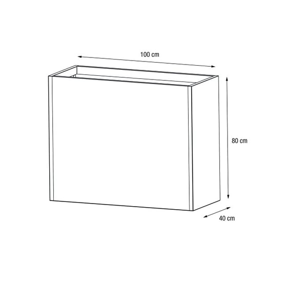 Herstera Garden Plantenbak cube l 100x40x80 cm - - Image 6