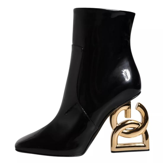 Dolce & Gabbana Zwarte Jackie Leren Enkellaarsjes Mid Calf - Image 3