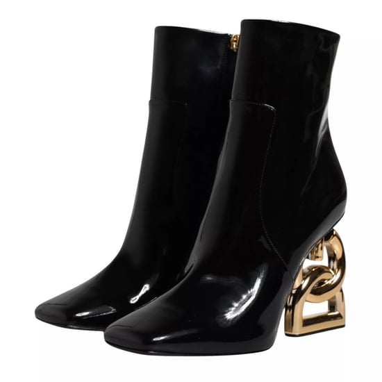 Dolce & Gabbana Zwarte Jackie Leren Enkellaarsjes Mid Calf - Image 6