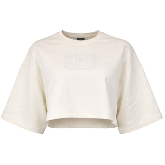 Puma x Rihanna Fenty Crew Neck Womens Beige Crop Top - Image 1