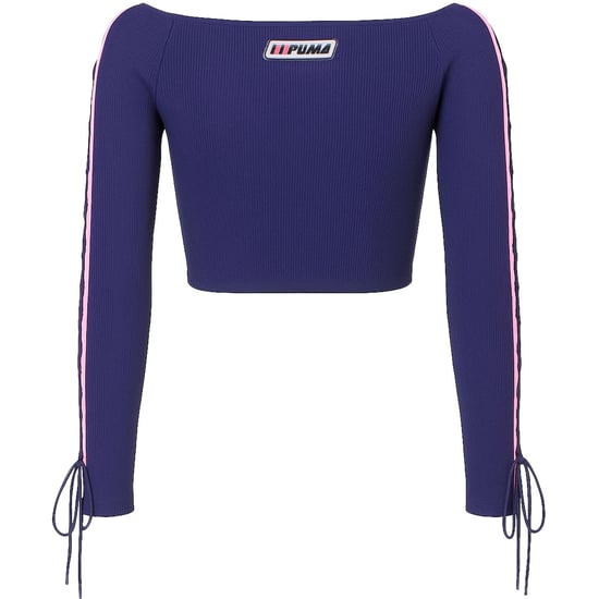 Puma x Rihanna Fenty Laced Sleeve Womens Navy Crop top - Image 3
