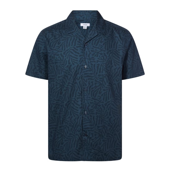 Wallsend Mens Short Sleeve 100% Cotton Supersoft Shirt - Deep Teal Print - Image 5