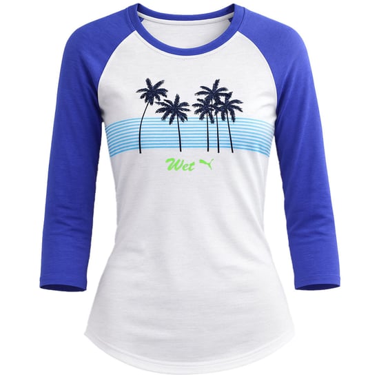 Puma x Rihanna Fenty Bay Raglan Womens White Top - Image 1