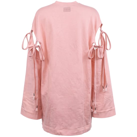 Puma x Rihanna Fenty Staggered Hem Womens Pink Sweater - Image 2