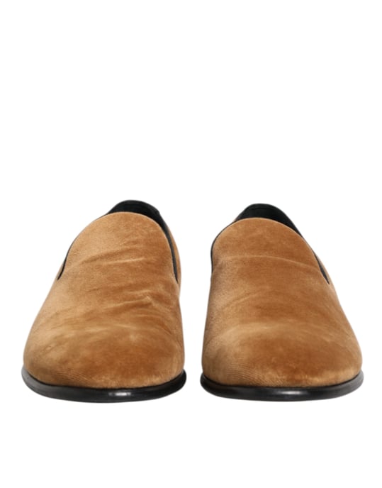Dolce & Gabbana Brun Mocka Slip-On Herr Loafers Formella Skor - Image 3