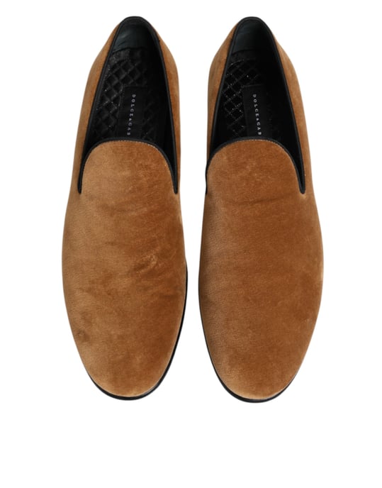 Dolce & Gabbana Bruna Mocka Slip-On Herrskor Formella Skor - Image 4