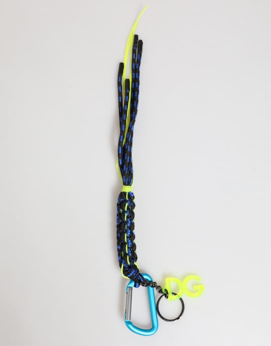 Dolce & Gabbana Multicolor Polyester Tape String DG Logo Sleutelhanger - Image 2