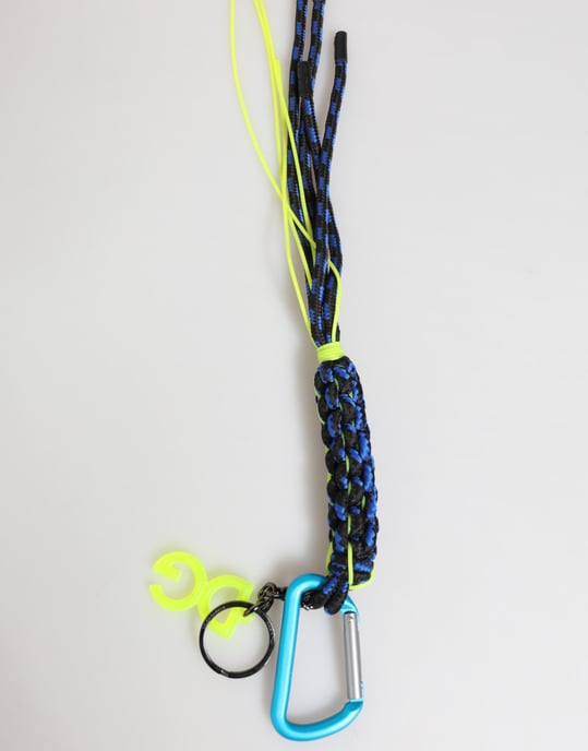 Dolce & Gabbana Multicolor Polyester Tape String DG Logo Sleutelhanger - Image 6