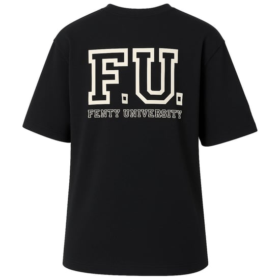Puma x Rihanna Fenty Crew Neck Womens Black T-Shirt - Image 3