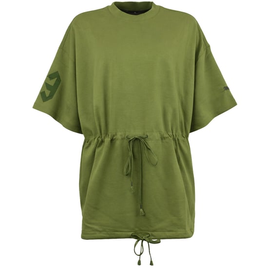 Puma x Rihanna Fenty Drawstring Graphic Womens Green T-Shirt - Image 1
