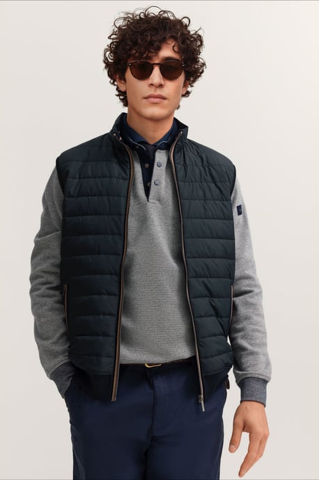 Bugatti Herren Gewatteerd vest Achterkant van katoen - Image 1