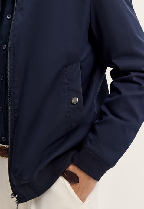 Bugatti Herren Blouson met gebreide inzetstukken en stretch - Image 5