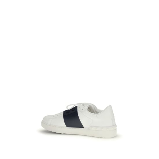 Valentino Garavani Zwarte Kalfsleren Bos Taurus Lage Sneakers - Image 3