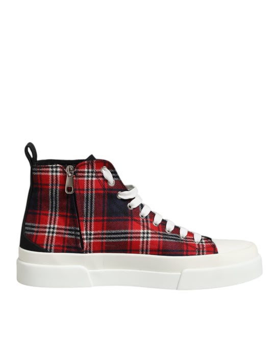 Dolce & Gabbana Multicolor DG Logo Heren High Top Sneakerschoenen - Image 1