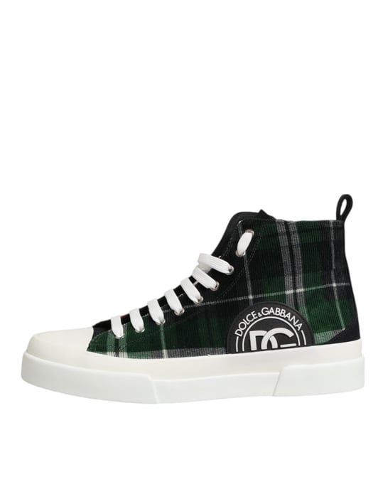 Dolce & Gabbana Multicolor DG Logo Heren High Top Sneakerschoenen - Image 2