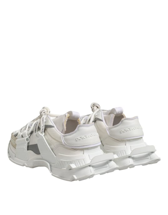 Dolce & Gabbana Witte Grijze Lage Ruimte Sneakers Schoenen - Image 5