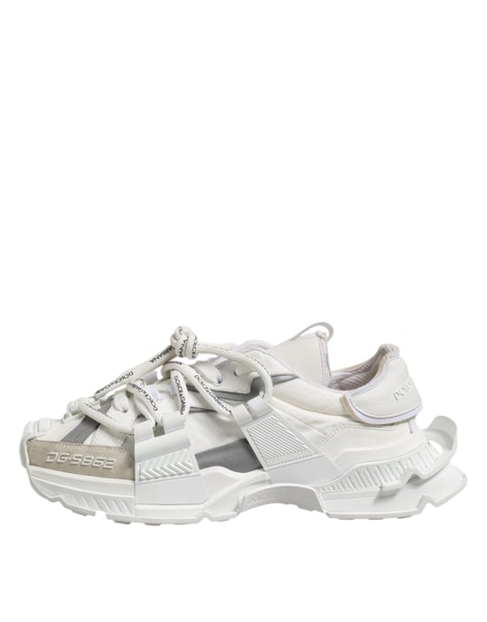 Dolce & Gabbana Witte Grijze Lage Ruimte Sneakers Schoenen - Image 6