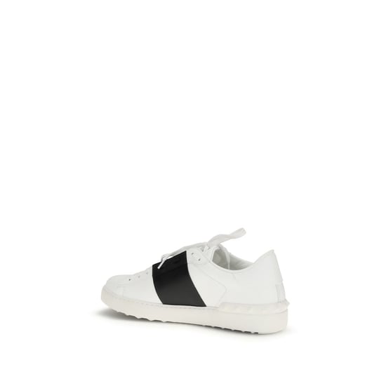 Valentino Garavani Witte Kalfslederen Bos Taurus Lage Sneakers - Image 3