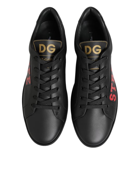 Dolce & Gabbana Black Street Life Lage Heren Sneakers Shoes - Image 4