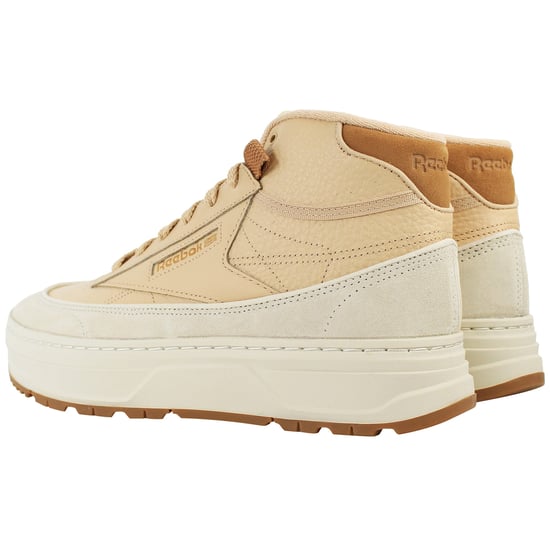 Reebok Club C Geo Mid Womens Pink Trainers - Image 3