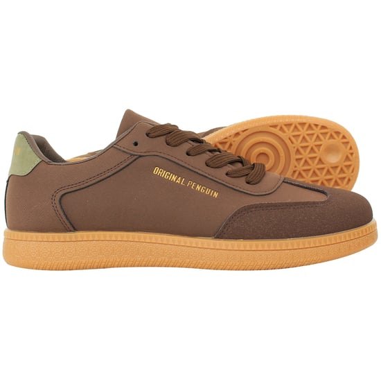 Penguin Salsa Mens Brown Trainers - Image 4