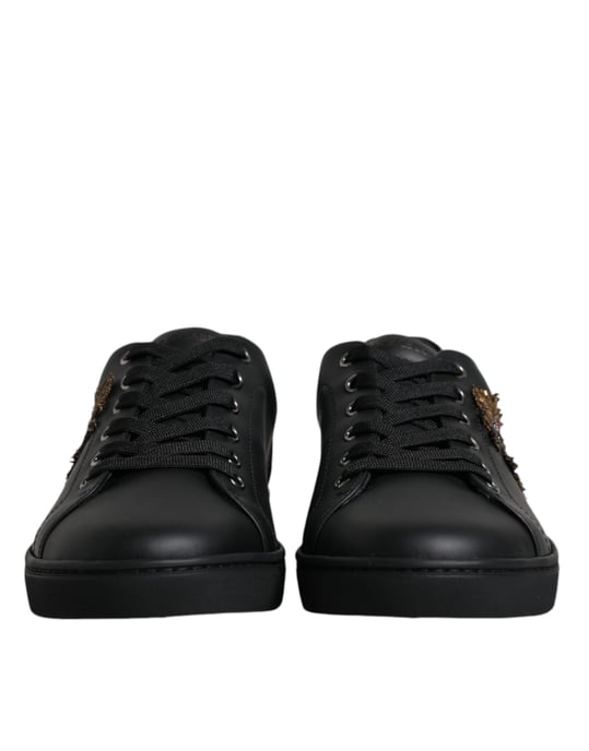 Dolce & Gabbana Zwarte Londen Heilige Hart Heren Sneakers Schoenen - Image 2