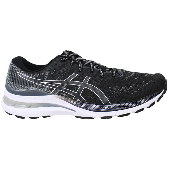 Asics Gel-Kayano 28 Womens Black/White Running Shoes - Image 1